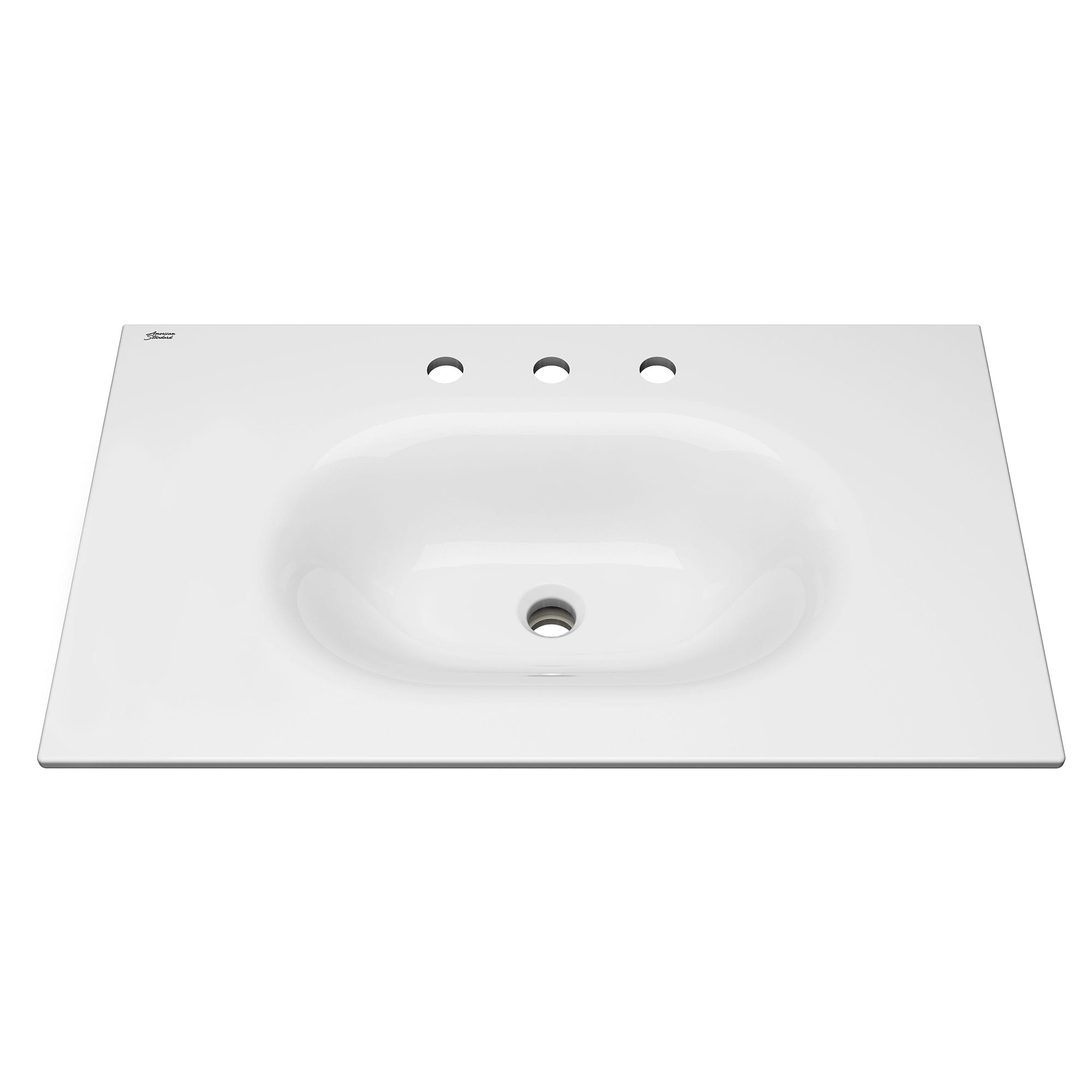 Studio S 33 Inch Vitreous China Vanity Sink Top 8 Inch Centers WHITE